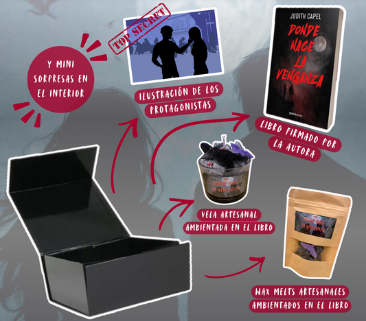 ❌Preventa CERRADA❌Caja literaria exclusiva "Donde nace la venganza"🐦‍⬛