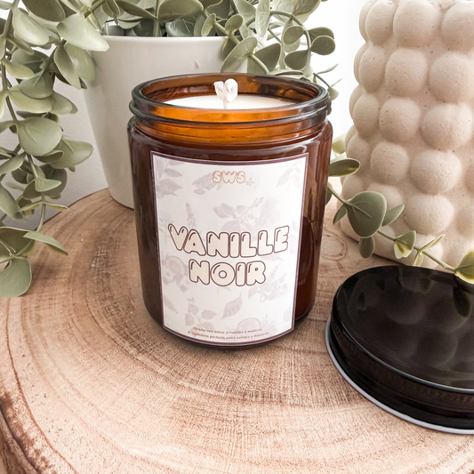 Vanille Noir — Vela Aromática de Madera y Vainilla | Story Wax Studio