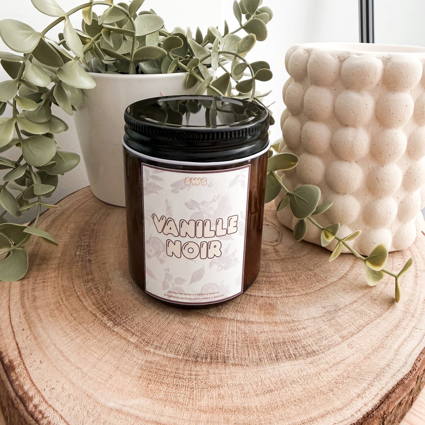 Vanille Noir — Vela Aromática de Madera y Vainilla | Story Wax Studio