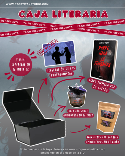 ❌Preventa CERRADA❌Caja literaria exclusiva "Donde nace la venganza"🐦‍⬛
