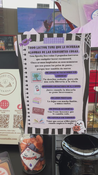 Spooky Box: El terror de un lector | Wax melts de Halloween